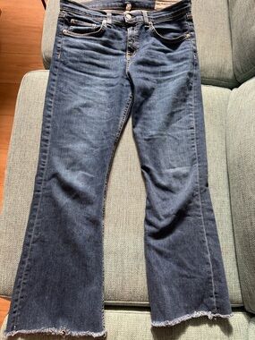 rag & bone Dark Blue Flare Jeans